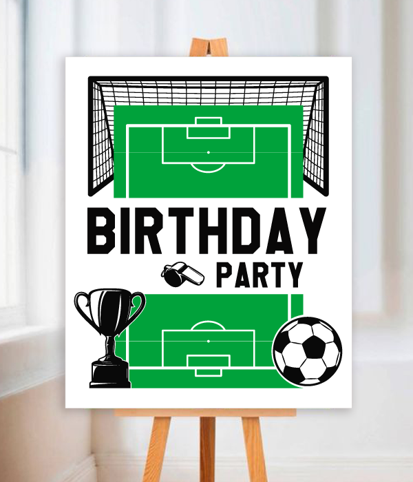 Постер-табличка із пластику для футбольної вечірки Birthday Party 40x50 см (F70081)