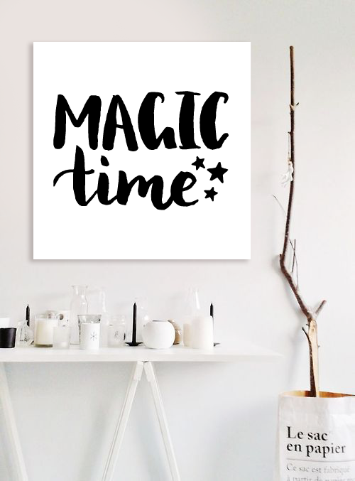 Новорічна табличка для прикраси інтер'єру дому "Magic time" (04154)