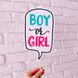 Набір фотобутафоріі для гендер паті "BOY OR GIRL" 11 шт (079011), Красный + синий + белый