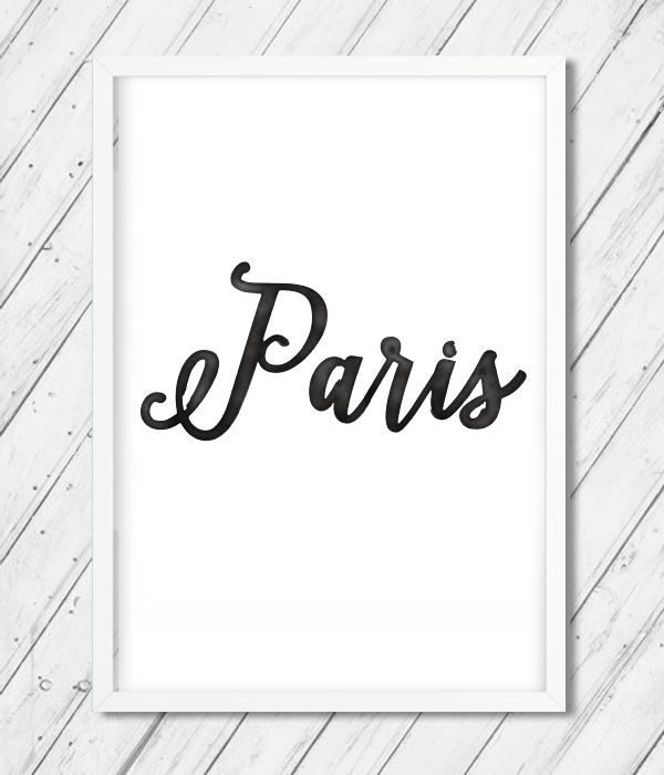 Постер для вечірки "Paris" 2 розміри, А4