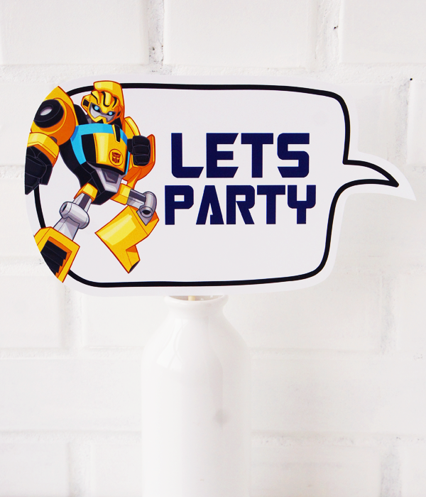 Фотобутафорія-табличка для фотосесії "Let's Party" (Т-14), Різнокольоровий