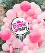 Табличка із пластику "Barbie Party" 70 см. (B03315)