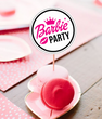 Топери для капкейків "Barbie Party" 10 шт (B03415)