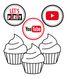 Набір для вечірки в стилі Youtube "Youtube Party" (Y50), Різнокольоровий