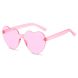 Пластикові окуляри з серцями рожеві (R06062023), Рожевий
