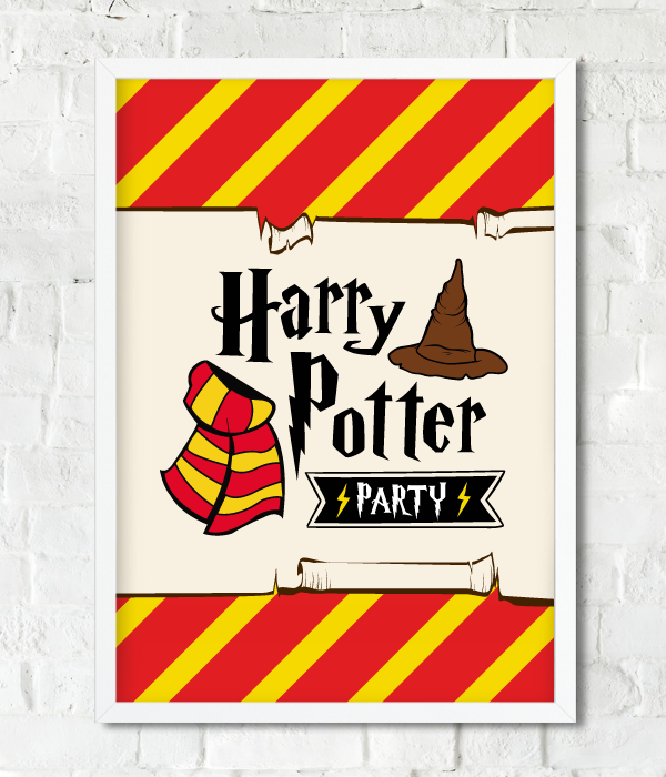 Постер для свята "Harry Potter" 2 розміри без рамки (02215), Різнокольоровий, А4
