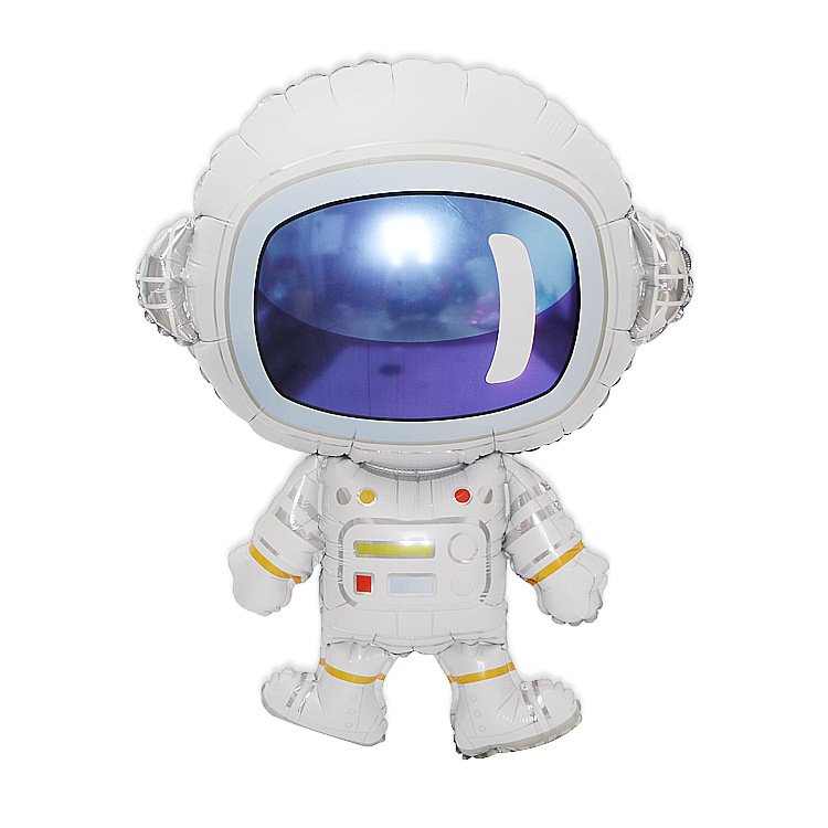 Велика повітряна куля-фігура "Космонавт" 78x60 см (B122023), Різнокольоровий