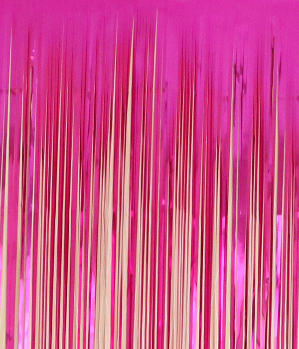 Шторка из фольги малиновый металлик 1х2 метра (M700560), Рожевий