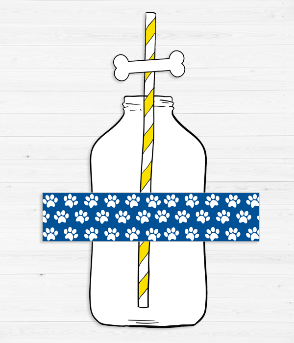 Набір наклейок на пляшечки та трубочок "PAW PATROL" (03331), Різнокольоровий